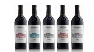 ▲ミラフィオーレシリーズ。ピエモンテの伝統的なブドウ品種ドルチェット、バルベーラ、ネッビオーロを使った赤ワインのみをリリースしている。最近、ラベルがリニューアルされエレガントな装いになった。